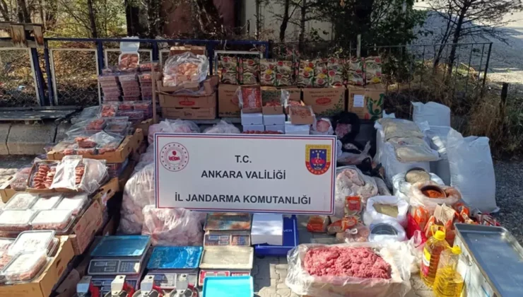 Ankara’da bir iş yerinde 1 ton 200 kilogram bozuk et ele geçirildi