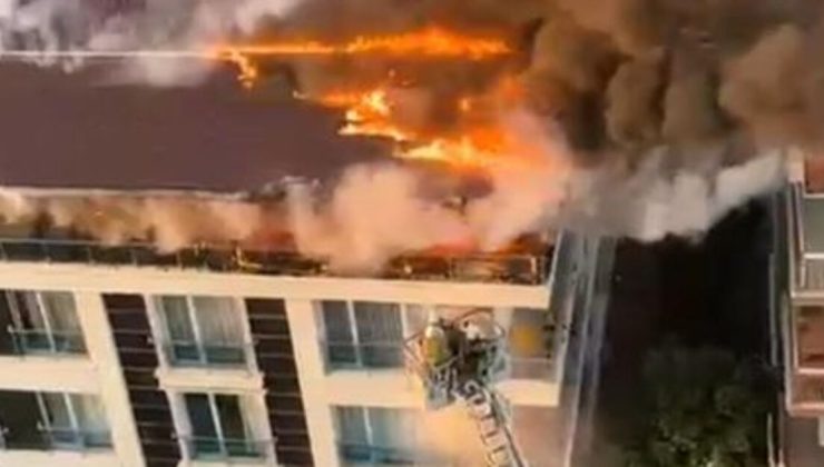 Ankara’da çatı katında yangın çıktı