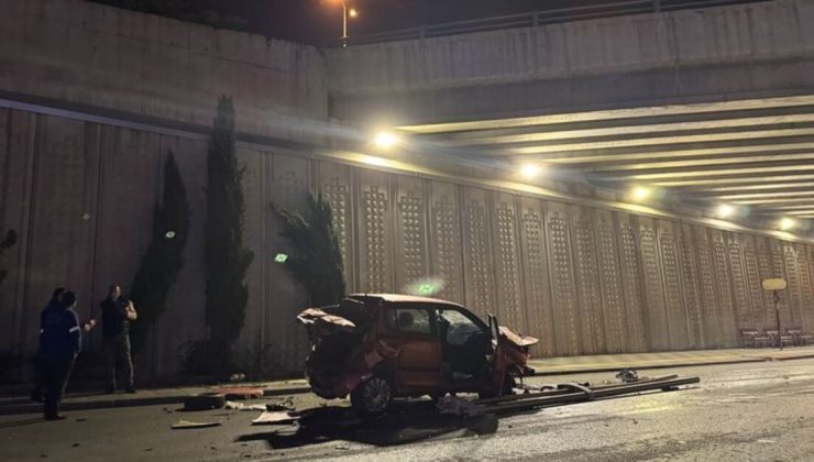 Ankara’da otomobil köprüden düştü