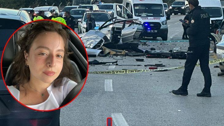 Ankara'da feci kaza! Üniversite öğrencisi Gamze ikiye ayrılan otomobilde can verdi
