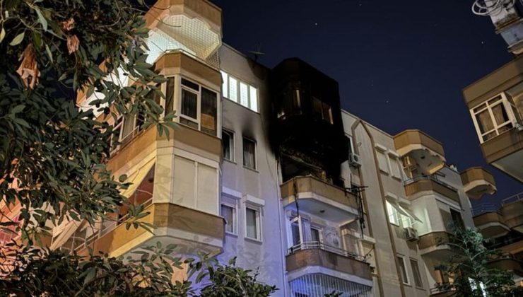 Antalya’da evde yangın: 1 ölü, 1 yaralı