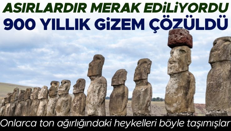 Asırlardır merak ediliyordu, 900 yıllık gizem çözüldü: Onlarca ton ağırlığındaki heykelleri böyle taşımışlar