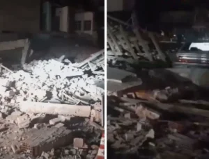 Balıkesir’den korkutan görüntüler! Yıkılan binalar var
