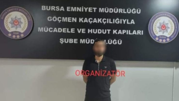 Bursa’da göçmen taşımacılığı yapan insan kaçakçısı yakalandı