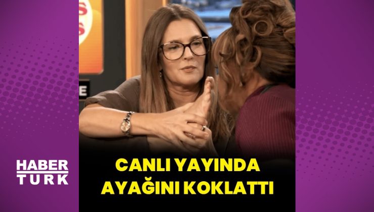 Canlı yayında bu da oldu: Drew Barrymore ayağını koklattı
