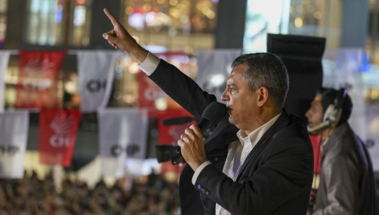 CHP Genel Başkanı Özel, Şişli mitinginde konuştu