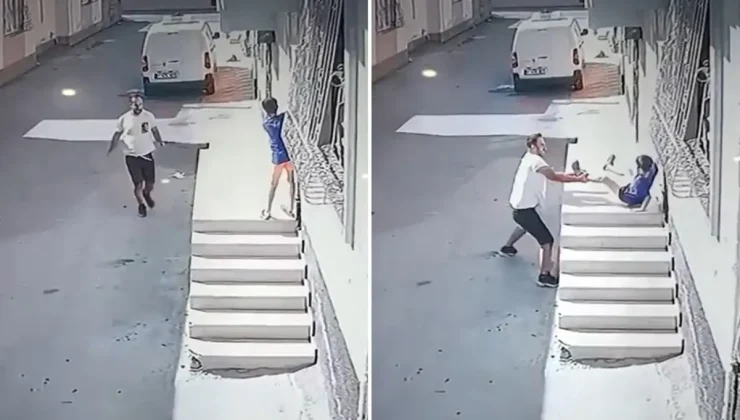 Çocuğa şiddet kamerada! Görüntüleri izleyen aile emniyete koştu