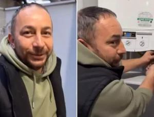 Çöken binada hayatını kaybeden babadan geriye bu görüntüler kaldı