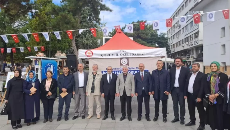 Çorum’da 150 öğrenci kitap okuma etkinliği gerçekleştirdi