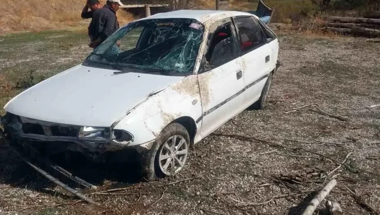 Çorum’da Köprüden Tarlaya Uçan Otomobilde 2 Yaralı