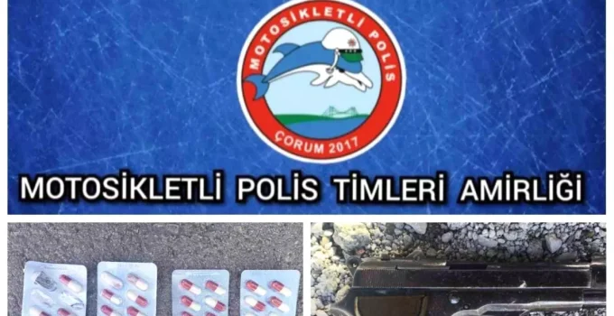 Çorum’da Polis Denetimleri: 5 Tutuklama ve Çok Sayıda Silah Ele Geçirildi