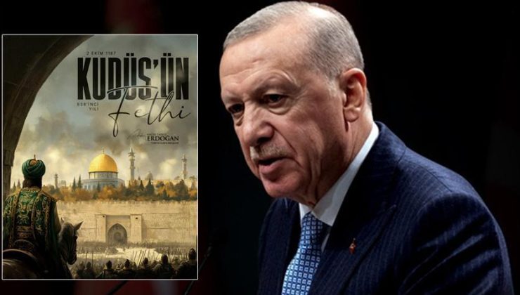 Cumhurbaşkanı Erdoğan'dan Kudüs'ün Fethi'nin yıldönümüne ilişkin mesaj
