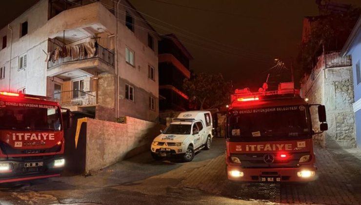 Denizli’de evin tavanı çöktü: 6 yaralı
