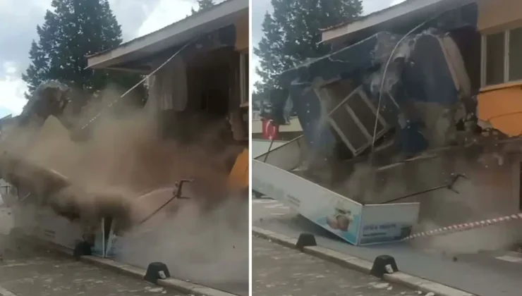 Deprem geçti ama tehlike bitmedi! Korku dolu anlar kamerada