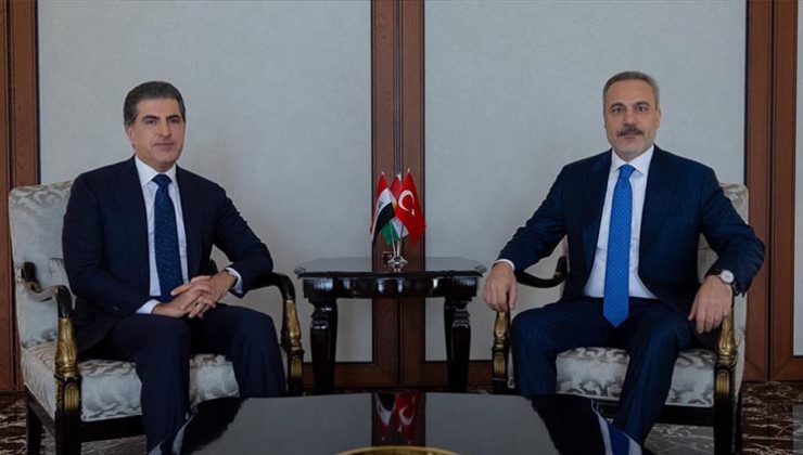 Dışişleri Bakanı Hakan Fidan, IKBY Başkanı Neçirvan Barzani ile görüştü