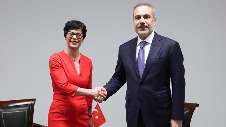 Dışişleri Bakanı Hakan Fidan, Marta Kos ile görüştü