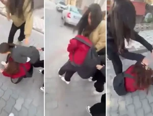 En büyüğü 13 yaşında! Bir grup kız çocuğu, başka bir kız çocuğunu böyle darp etti