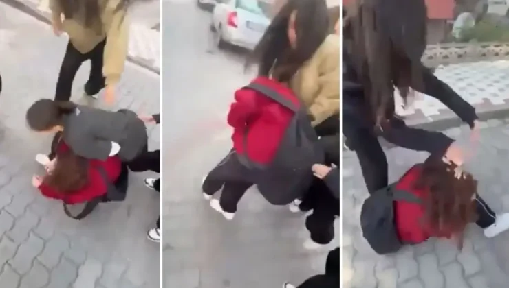 En büyüğü 13 yaşında! Bir grup kız çocuğu, başka bir kız çocuğunu böyle darp etti