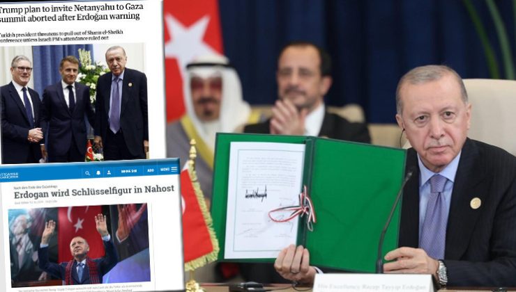 Erdoğan’ın Netanyahu resti dünya basınında… Kilit oyuncu Türkiye barış sürecini şekillendirdi