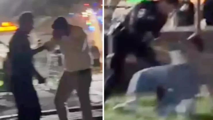 Eski ve yeni sevgili birbirine girdi, polis biber gazıyla müdahale etti