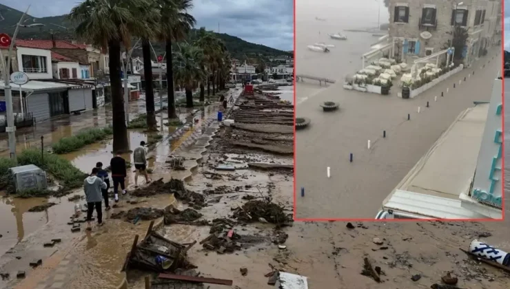 Felaketi en iyi anlatan görüntü! Denizle kara birleşti