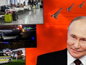 İnsansız hava araçları Münih Havalimanı’nı felç etti! Putin dalga geçti: ‘Bir daha uçurmayacağız’