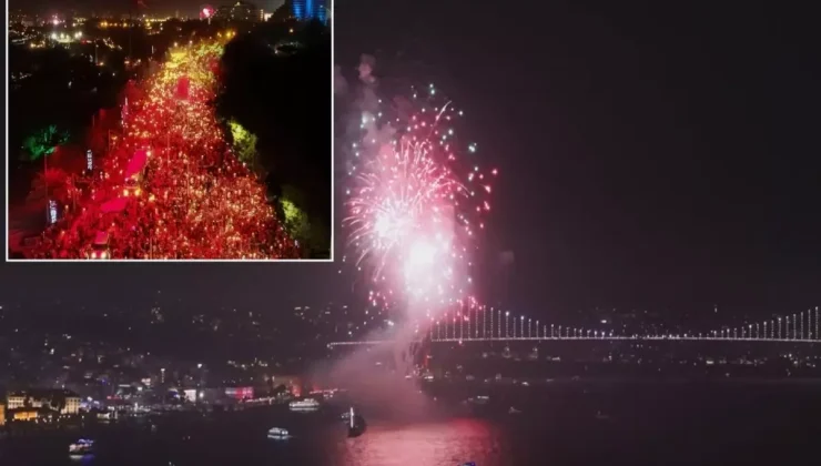 İstanbul’da cumhuriyet coşkusu! Görsel şölen mest etti