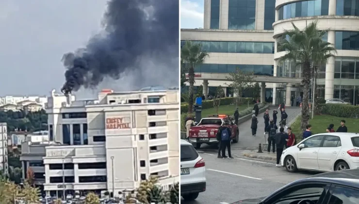 İstanbul’da hastanede korkutan yangın! Dumanlar gökyüzüne yükseldi