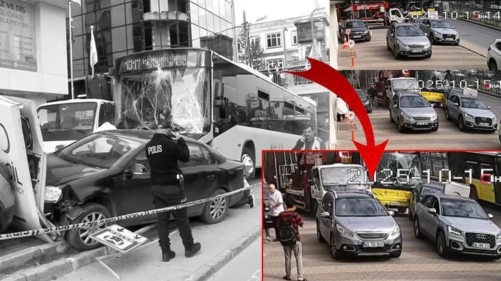 İstanbul'da İETT otübüsü durağa daldı! Korkunç anlar ortaya çıktı