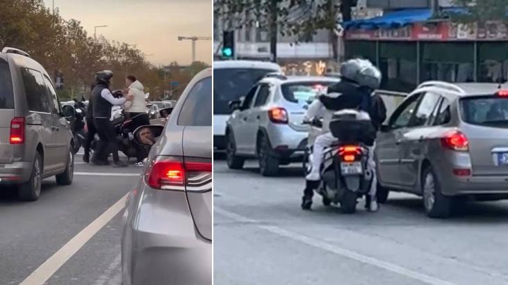 İstanbul'da trafik magandası kamerada!