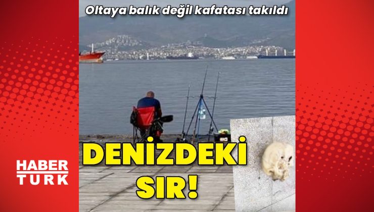 İzmir’de bir kişinin oltasına denizde insan kafatası takıldı