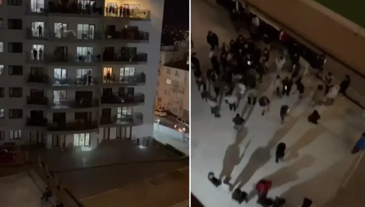 KYK yurdunda kalan öğrenciler, yaşanan su kesintisini uluyarak protesto etti