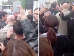 Liseyi karıştıran müstehcen fotoğraf! Protesto sırasında arbede yaşandı