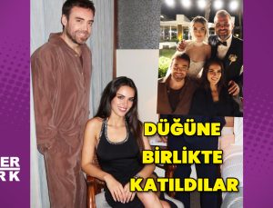 Murat Dalkılıç ve Özgü Kaya arkadaşlarının düğününe birlikte katıldı