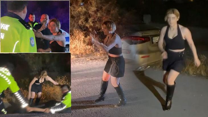 Polis durdurdu, ortalık karıştı: Babam savcı, valiyi arayacağım