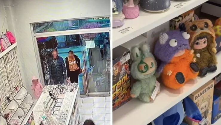 Popüler oyuncak çılgınlığı hırsızlığa dönüştü! O anlar kameraya yansıdı