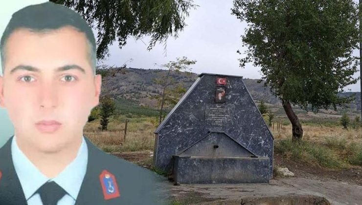 Şehide saygısızlık! fotoğrafı ve Türk bayrağı hedef alındı