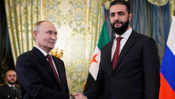 Son dakika… Suriye Cumhurbaşkanı Şara Kremlin’de… Putin’le bir araya geldi