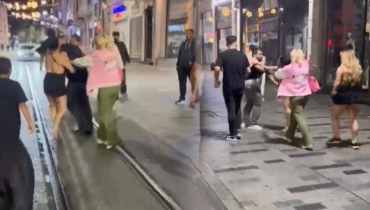 Taksim’de olaylı gece! Kadınlara laf attı, yumruk yedi