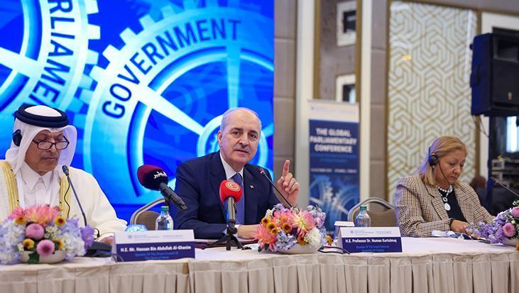 TBMM Başkanı Kurtulmuş: İsrail'in devlet terörüne karşı sessiz kalmak büyük ibret vesilesidir