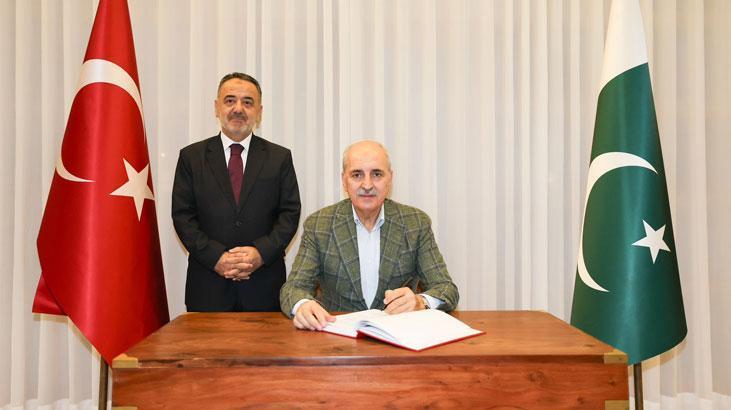 TBMM Başkanı Kurtulmuş, Türkiye'nin İslamabad Büyükelçiliğini ziyaret etti