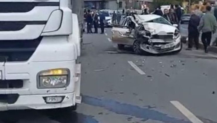 TIR’a arkadan çarptı! Anne öldü baba ve çocuk yaralı!