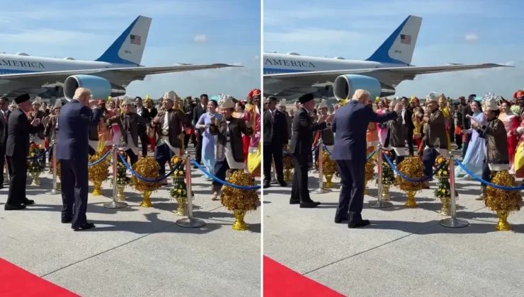 Trump, Malezya’da uçaktan iner inmez dansa başladı