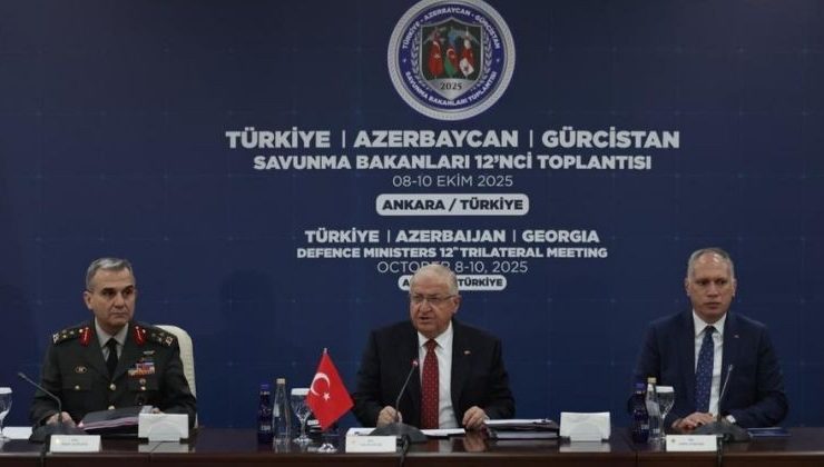 Türkiye-Azerbaycan-Gürcistan Savunma Bakanları Ankara’da buluştu