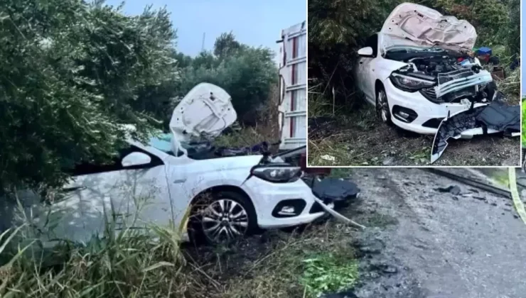 Yağışlı hava kazaya neden oldu! Bilanço ağır