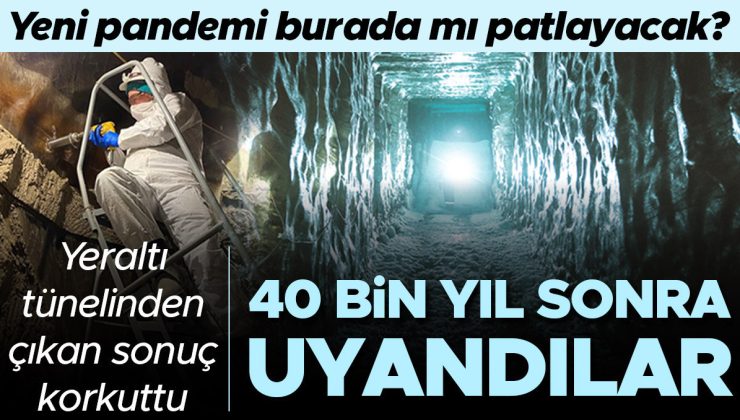 Yeraltı tünelinden çıkan sonuç korkuttu: 40 bin yıl sonra uyandılar! Yeni pandemi burada mı patlak verecek?