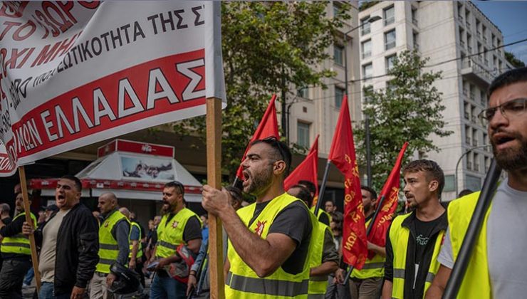 Yunanistan’da 24 saatlik genel grev: Kamu hizmetleri durdu