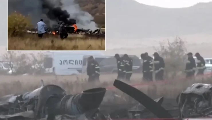 20 askerin şehit olduğu uçağın enkazından ilk görüntü