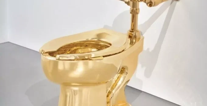 ABD’de 18 ayar tuvalet 12.1 milyon dolara satıldı