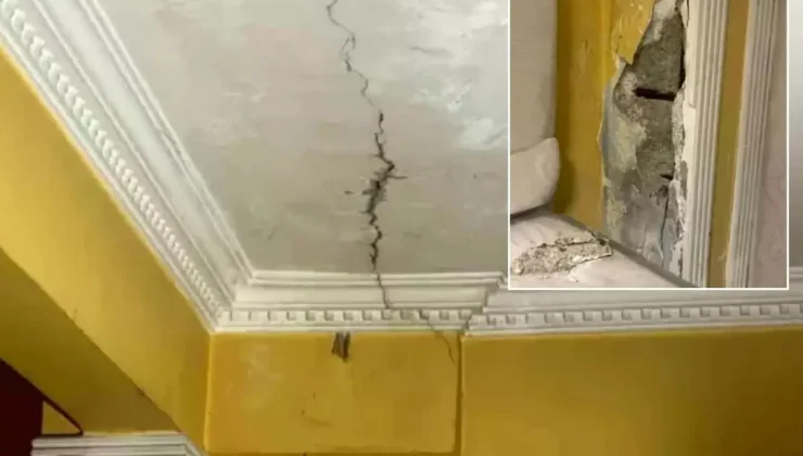 Adres yine Kocaeli! Kolonlarda çatlak oluştu, aile evi terk etti